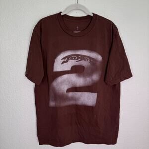 Travis Scott JackBoys 2 Shirt Mens Large Cactus Jack Brown A2 Merch MISPRINT
